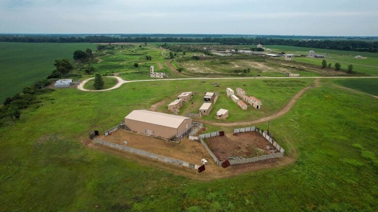 30-acre MOUT complex aerial view, west pov