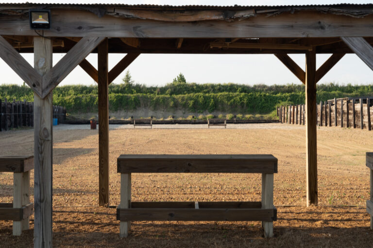 T1G Multipurpose Turner Range 2 downrange view through shade barrier