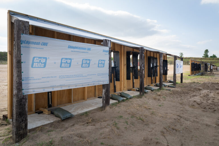 T1G Range 4 Hogan's Alley rear of facade with targetry