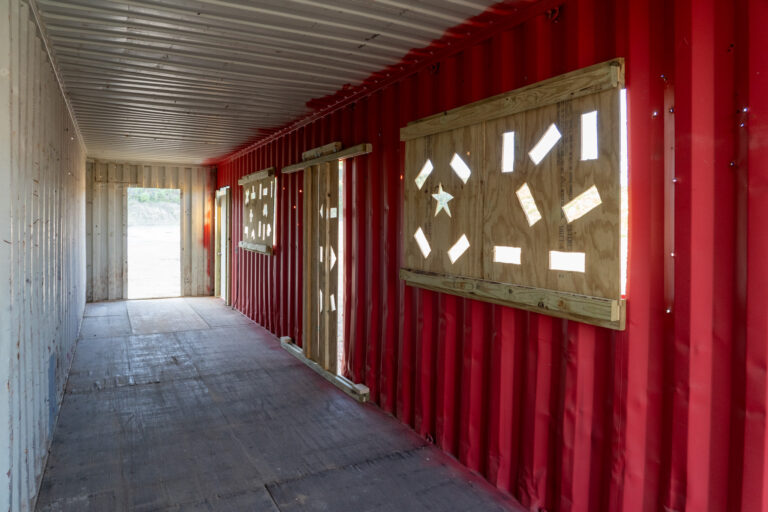 T1G Range 4 Hogan's Alley interior of red connex