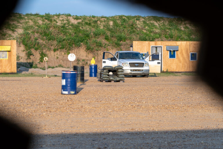 T1G Range 4 Hogan's Alley cutaway pov of obstacles and targetry