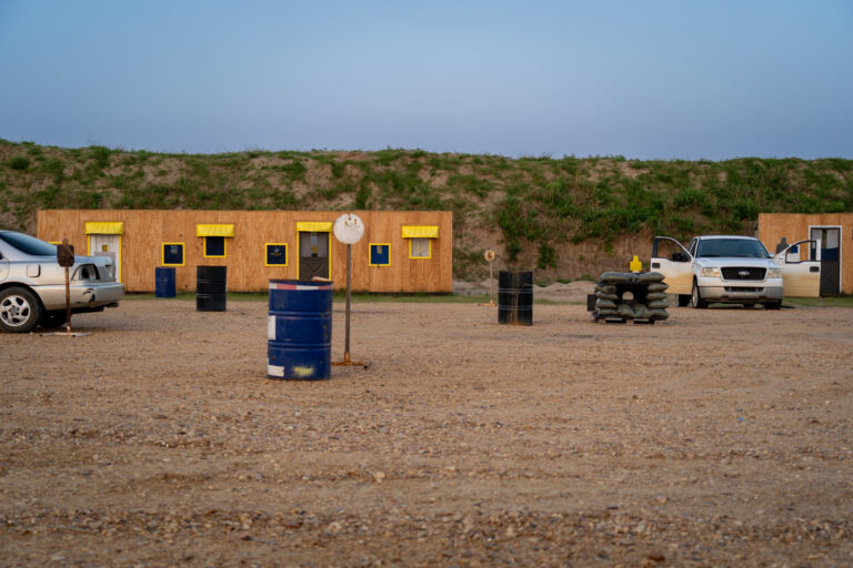 T1G Range 4 Hogan's Alley machine gun nest, obstacles, targets