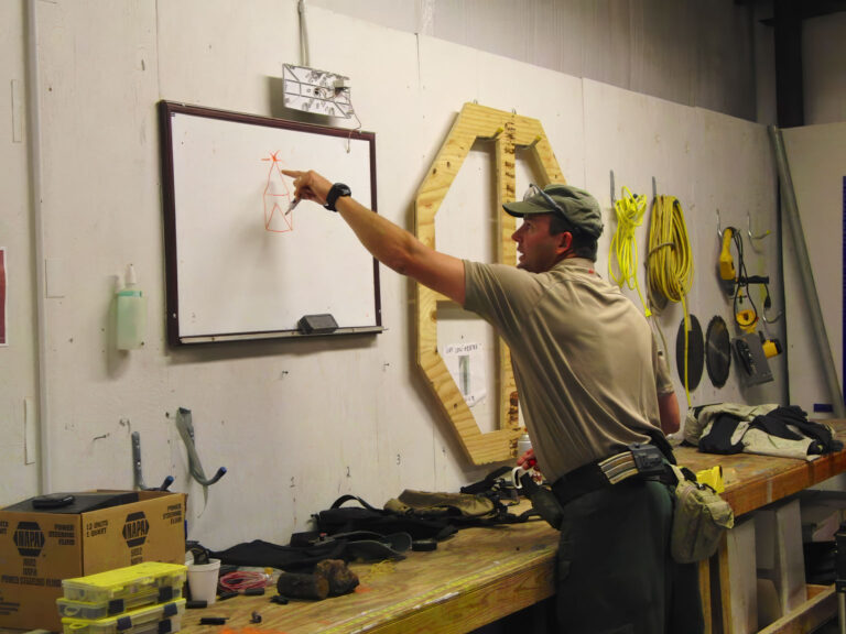 T1G Breaching Classroom whiteboard with instructor