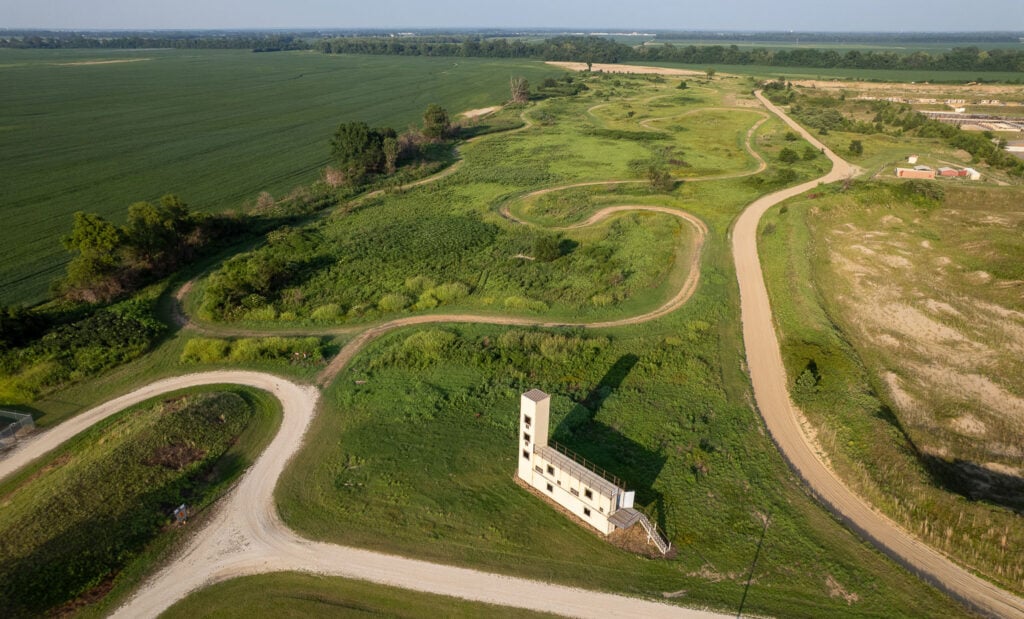 T1G WPC certified Unimproved Roads Track aerial e with North Sniper Hide