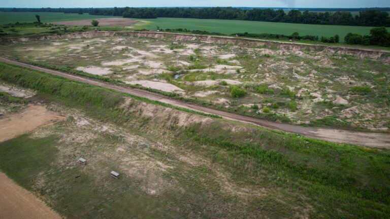 T1G East Wadi Sandpit aerial n-ne