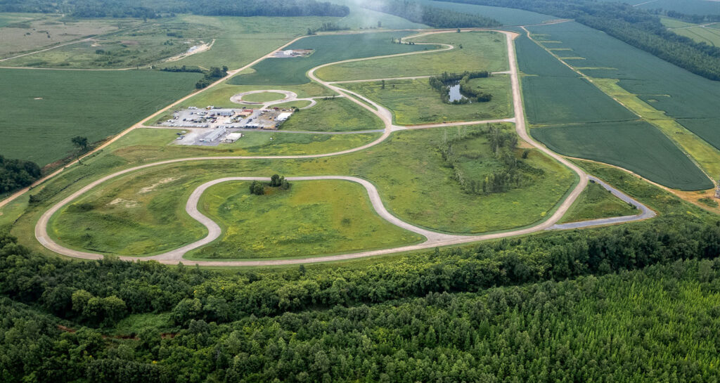 T1G 2.6 Mile Hardball Track aerial with Ambush Alley