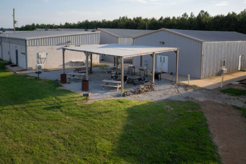 Aerial of North Beer Garden